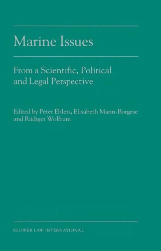 Marine Issuesfrom A Scientific Political And Legal Perspective 1st Edition Peter Ehlers
