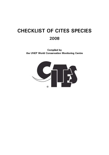 Checklist Of Cites Species 2008 Cdr Coll