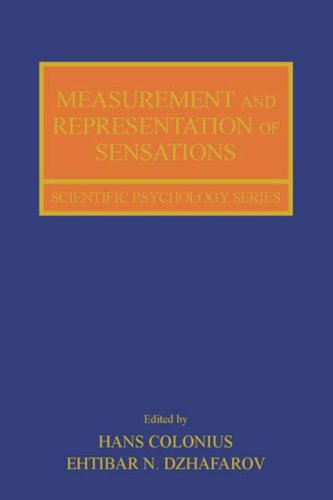 Measurement And Representation Of Sensations Scientific Psychology Textbooks 1st Edition Ehtibar N Dzhafarov Hans Colonius