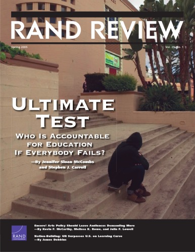 Rand Review Vol 29 No 1 Spring 2005 Rand Institute