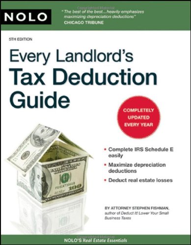 Every Landlords Tax Deduction Guide 5th Edition Stephen Fishman Jd