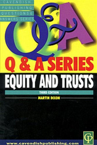 Qa Equity And Trusts 3rd Edn Qa Series 3rd Edition Martin Dixon