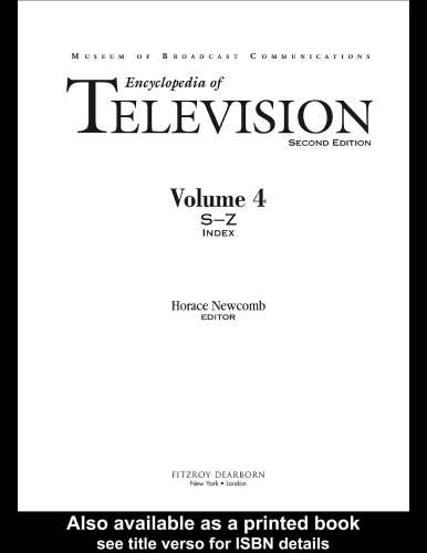 Encyclopedia Of Television 004 Fitzroy Dearborn