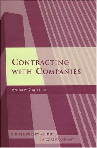 Contracting With Companies Corporate Law Andrew Griffiths