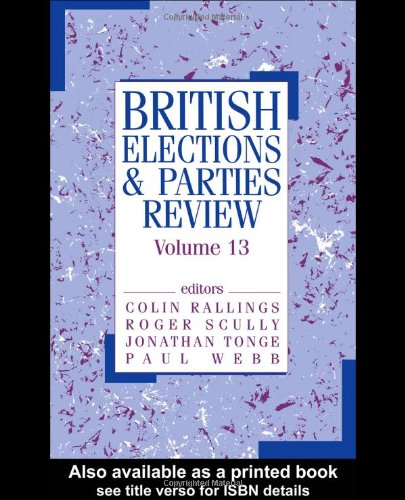 British Elections And Parties Review British Elections And Parties Colin Rallings