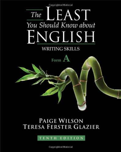 The Least You Should Know About English Writing Skills Form A 10th Edition Kindle Paige Wilson