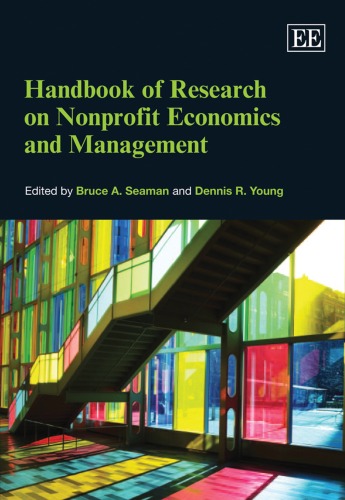 Handbook Of Research On Nonprofit Economics And Management Kindle Bruce Alan Seaman