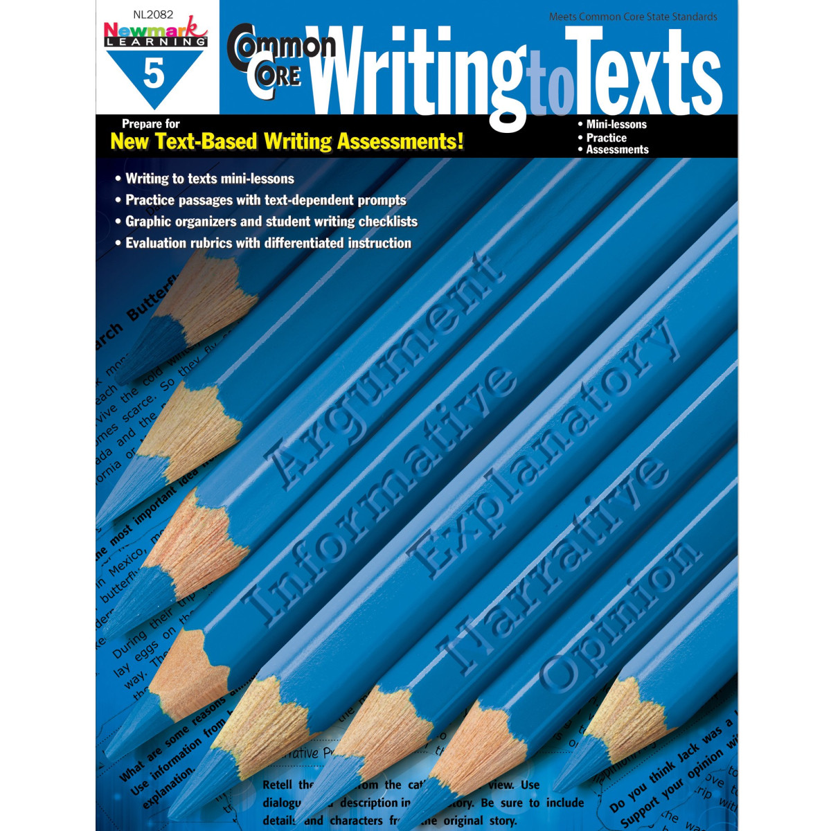Newmark Learning Grade 5 Common Core Writing To Text Book Multiple Authors