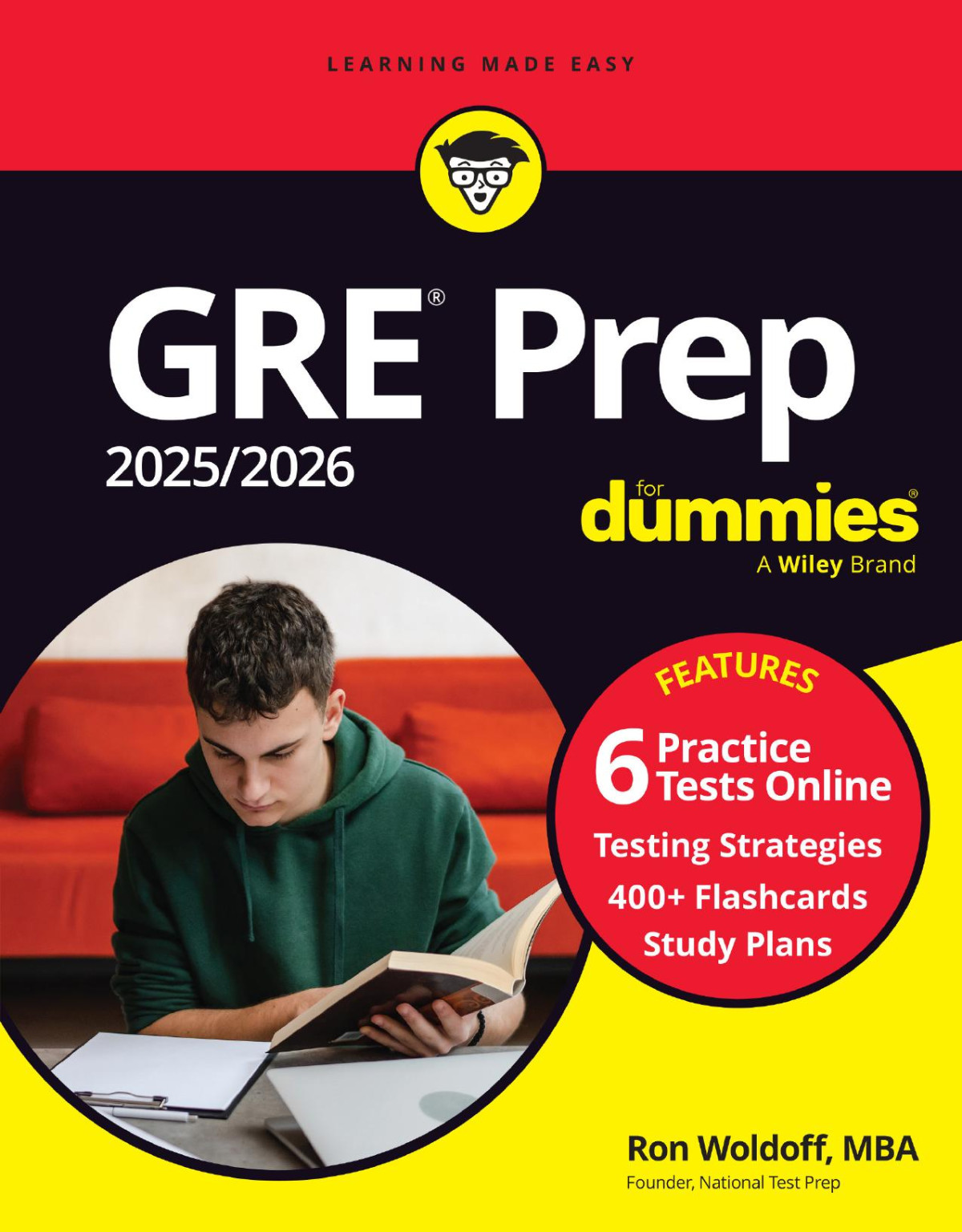 Gre Prep 20252026 For Dummies 6 Practice Tests 400 Flashcards Online 13th Edition Ron Woldoff