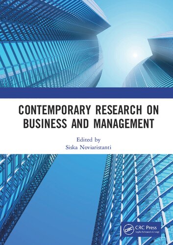 Contemporary Research On Business And Management Siska Noviaristanti