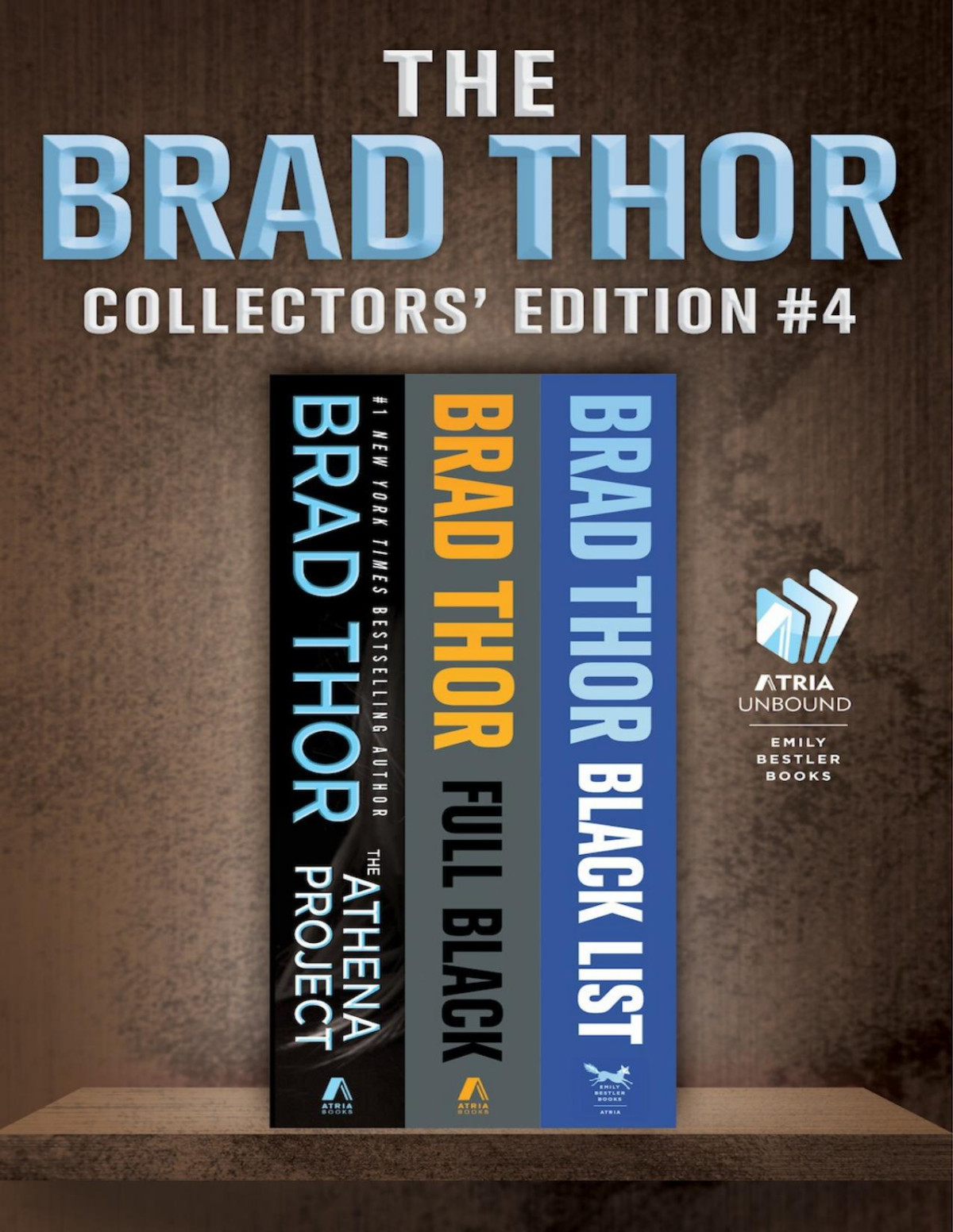 Brad Thor Collectors Edition 4 The Athena Project Full Black Black List Brad Thor