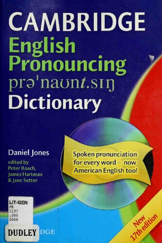 English Pronouncing Dictionary 17 Daniel Jones Peter Roach Editor