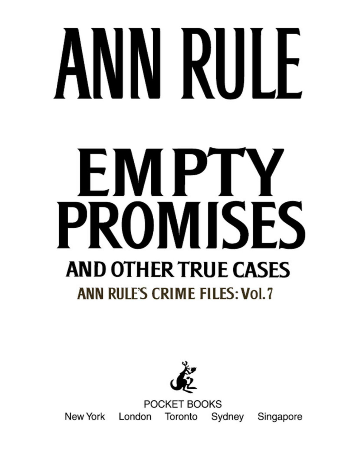 Empty Promises Ann Rule