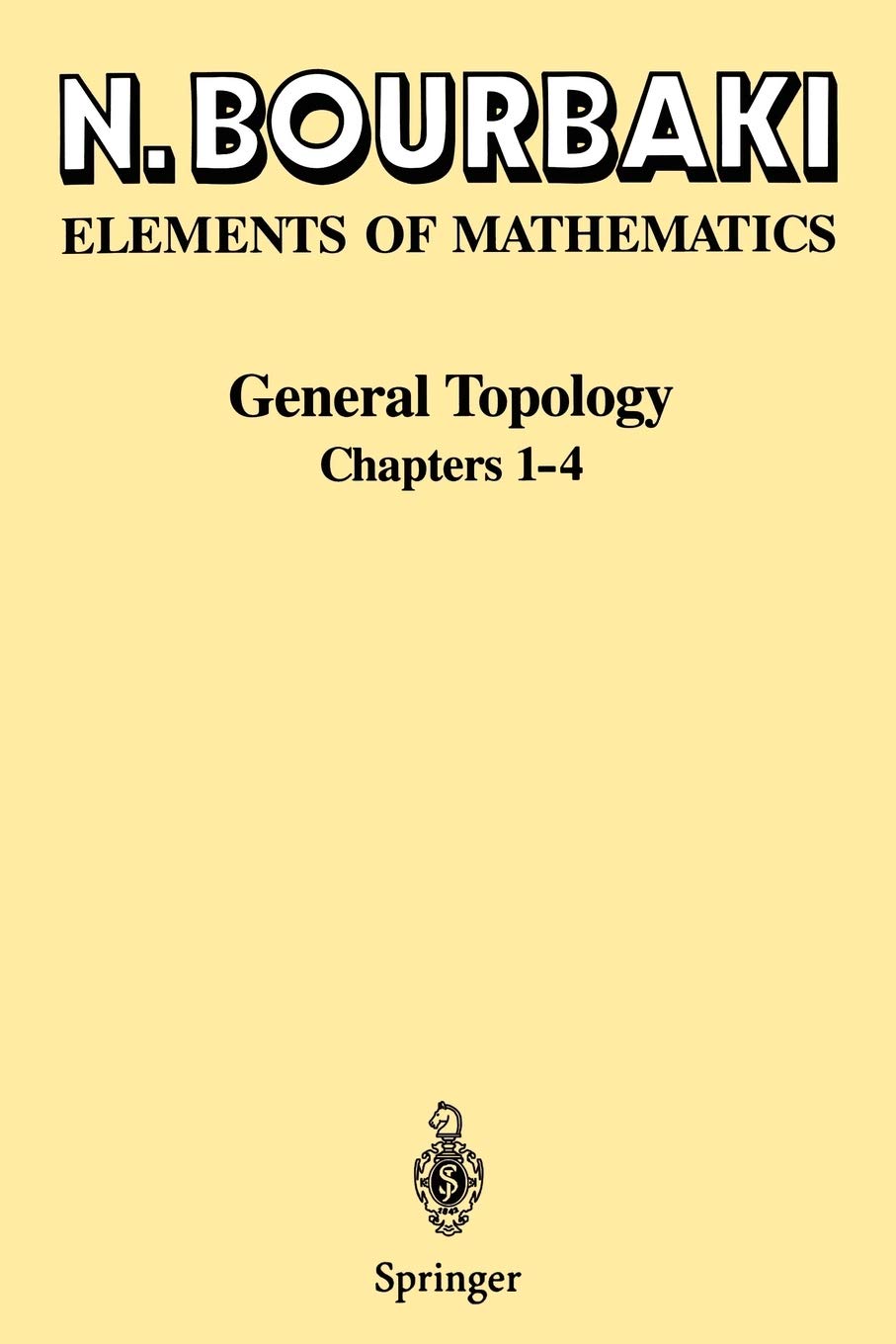 General Topology Chapters 14 Ettore Majorana International Science 1995th Edition Nicolas Bourbaki